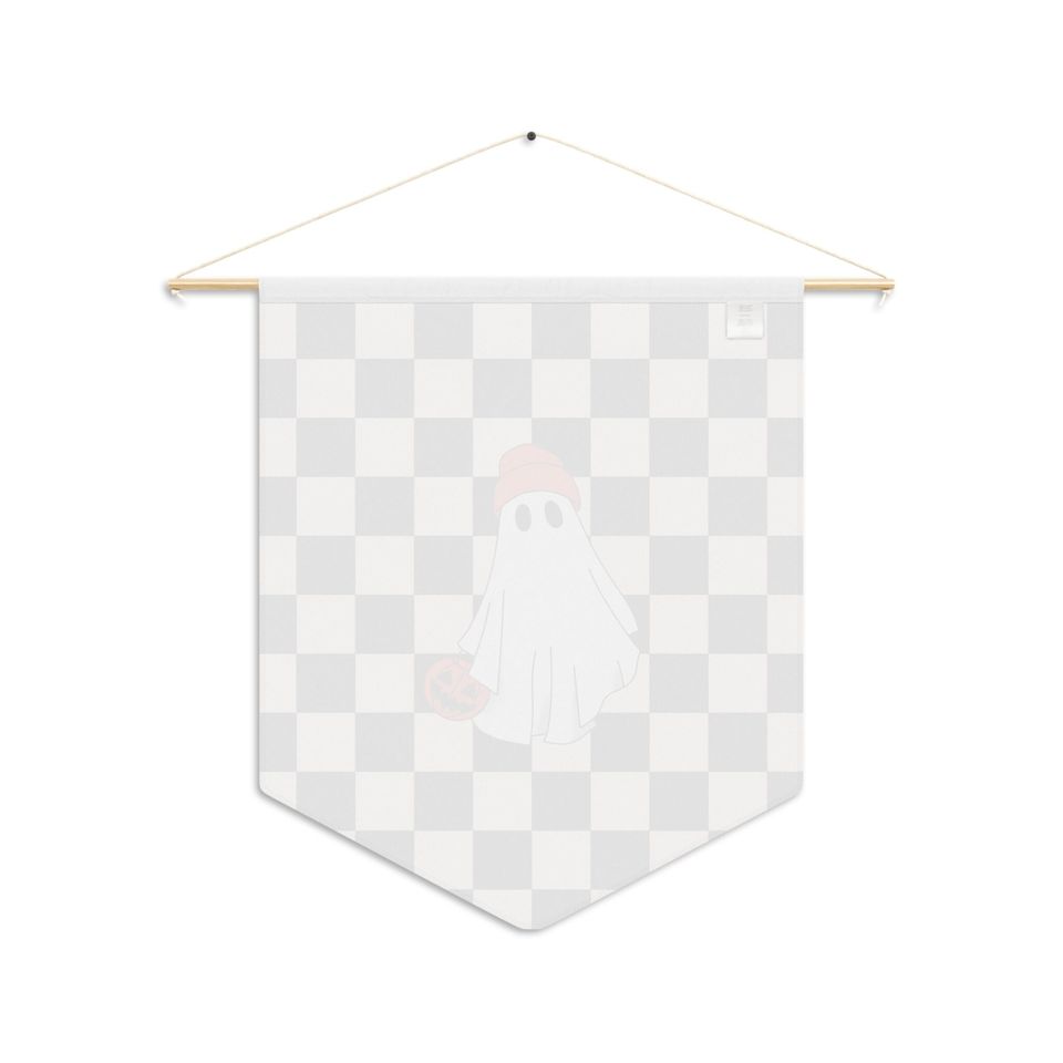 Halloween Decor | Ghost Pennant Wall Hanging