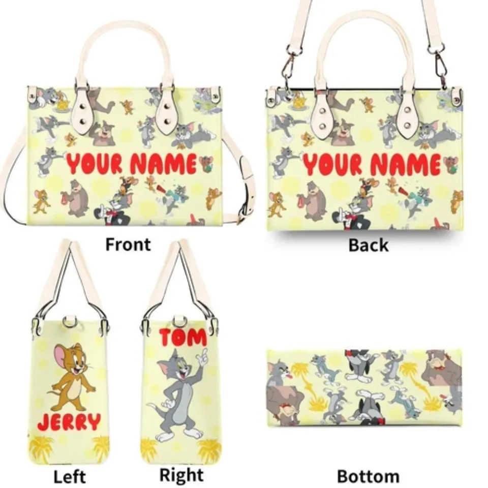 Personalized Tom and Jerry New Version-Luxury Women Leather Handbag For Her