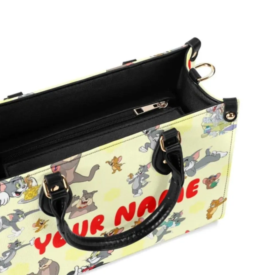 Personalized Tom and Jerry New Version-Luxury Women Leather Handbag For Her