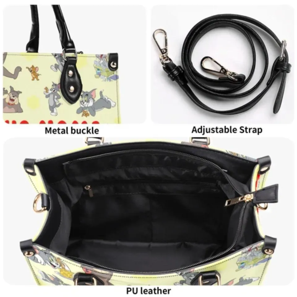 Personalized Tom and Jerry New Version-Luxury Women Leather Handbag For Her