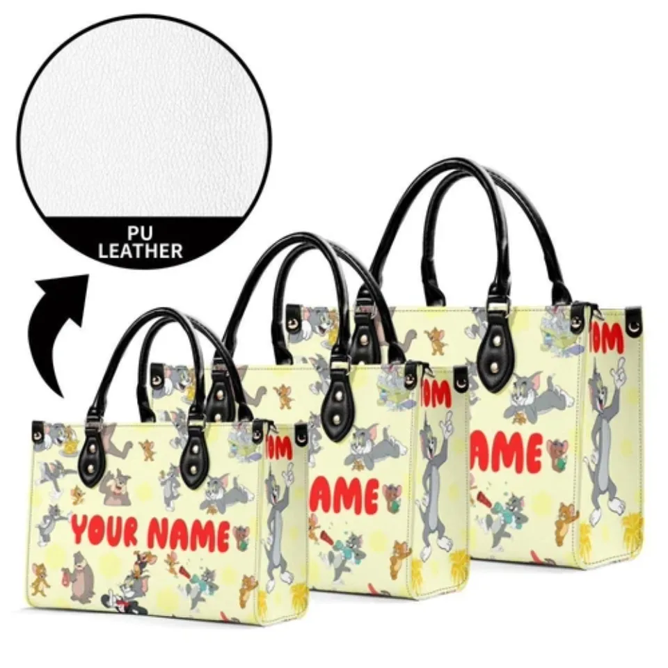 Personalized Tom and Jerry New Version-Luxury Women Leather Handbag For Her