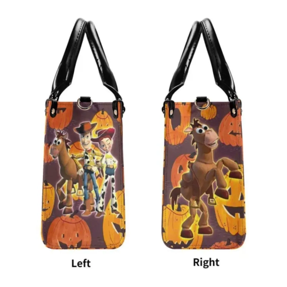 Personalized Toy Story Luxury Women Leather Handbag, Great Gift For Birthday