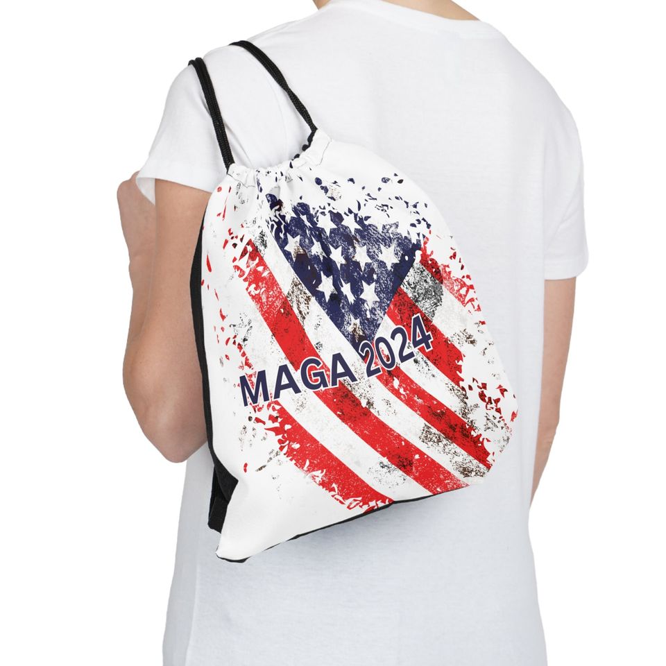 MAGA: 2024 Trump Drawstring Bag