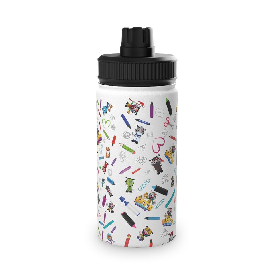Personalized Water Bottle- Stainless Steel Sports Lid