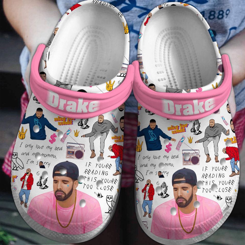 Drake Clogs, Custom Rap Edition, Holiday Present, Gift for Music Lovers