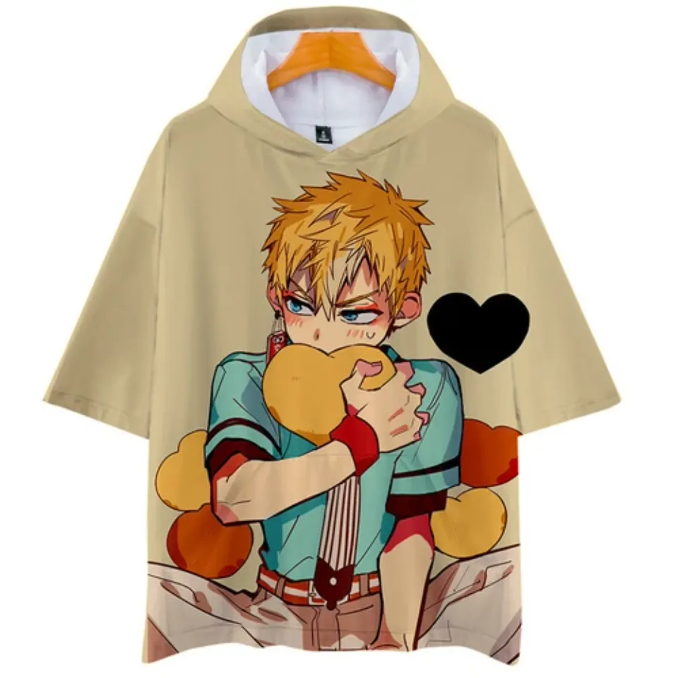 Anime Toilet-Bound Hanako-kun Shirt Hoodie Unisex Adult Casual Hooded T-Shirt
