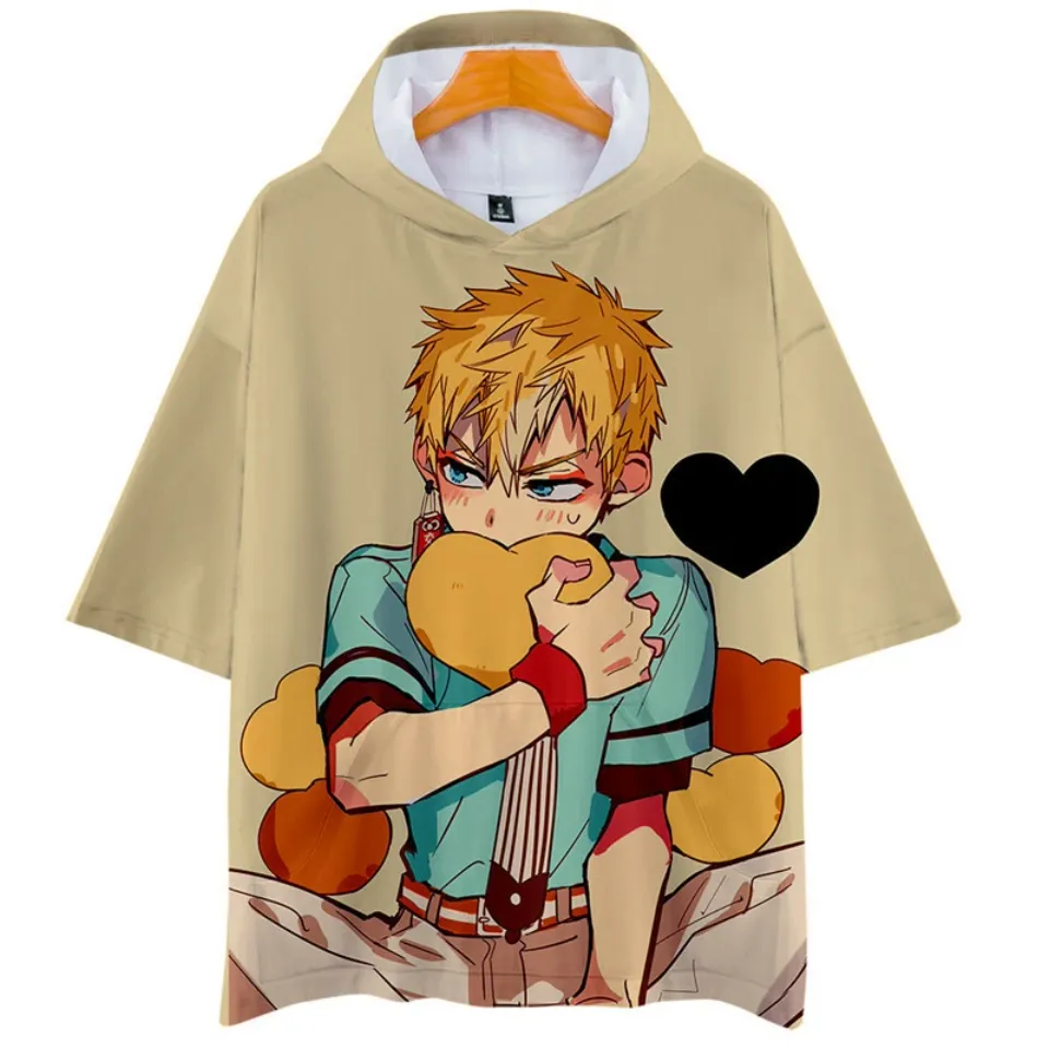 Anime Toilet-Bound Hanako-kun Shirt Hoodie Unisex Adult Casual Hooded T-Shirt