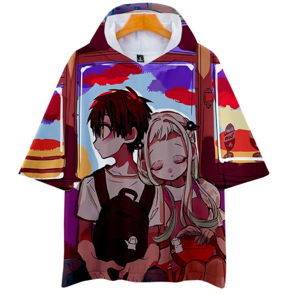 Anime Toilet-Bound Hanako-kun Shirt Hoodie Unisex Adult Casual Hooded T-Shirt