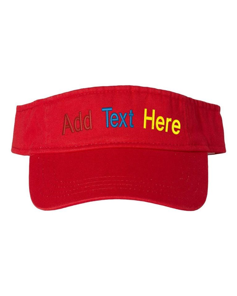 Custom Sun Bio-Washed Visor with Embroidery, Personalization with Your Logo or Text