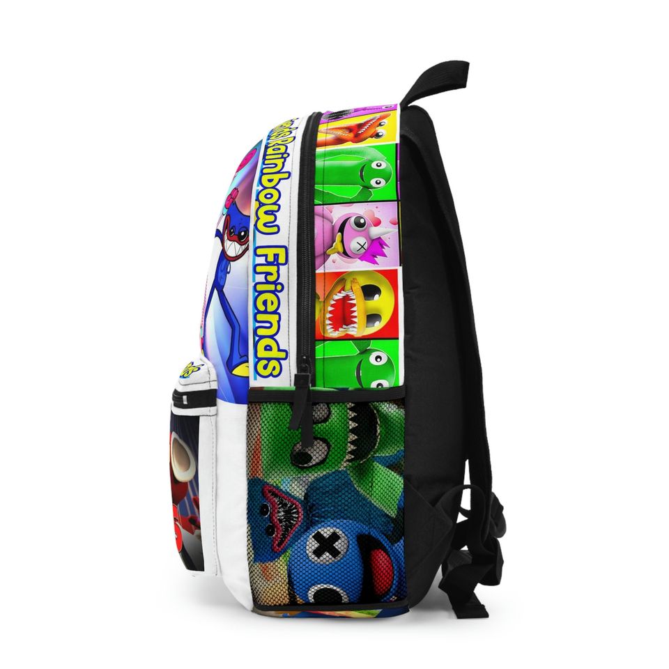 Rainbow friends Backpack, kids customized backpack, all rainbow friends charecter backpack, unisex backpack.