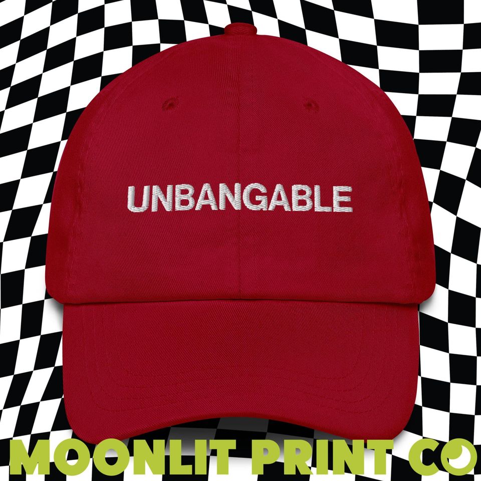 Unbangable Solid Color Dad Hat, Embroidered Dad Hat, Kamala 2024, Kamalanomenon