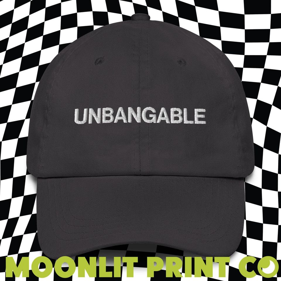 Unbangable Solid Color Dad Hat, Embroidered Dad Hat, Kamala 2024, Kamalanomenon