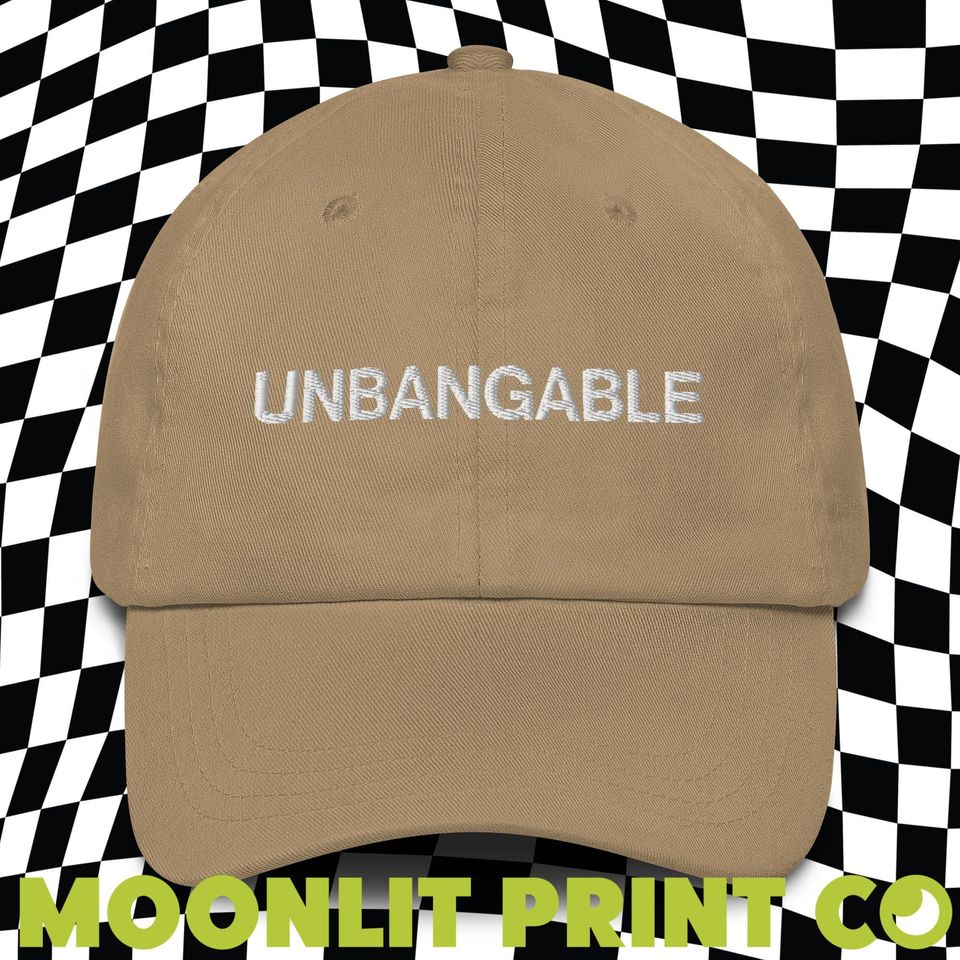 Unbangable Solid Color Dad Hat, Embroidered Dad Hat, Kamala 2024, Kamalanomenon