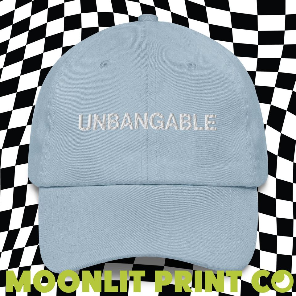 Unbangable Solid Color Dad Hat, Embroidered Dad Hat, Kamala 2024, Kamalanomenon