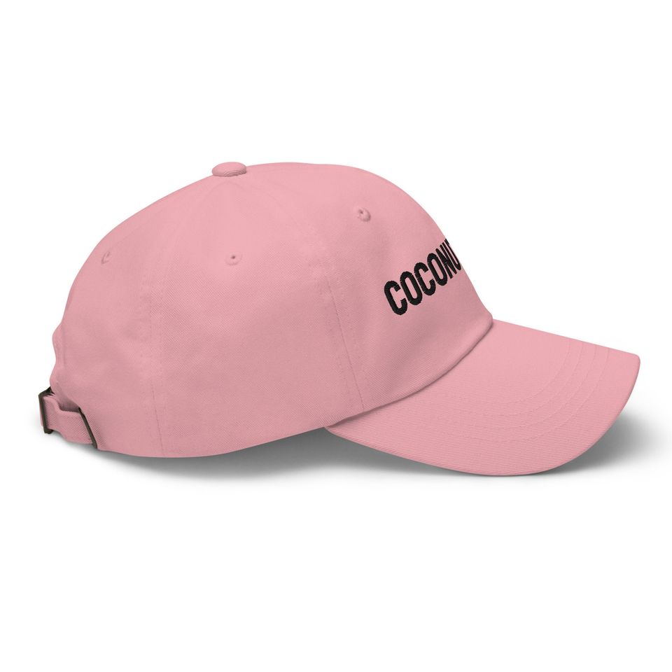 coconut tree embroidered baseball cap