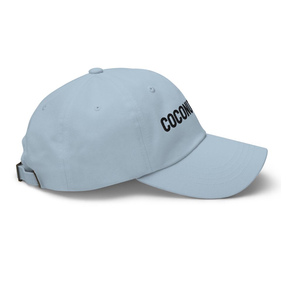 coconut tree embroidered baseball cap