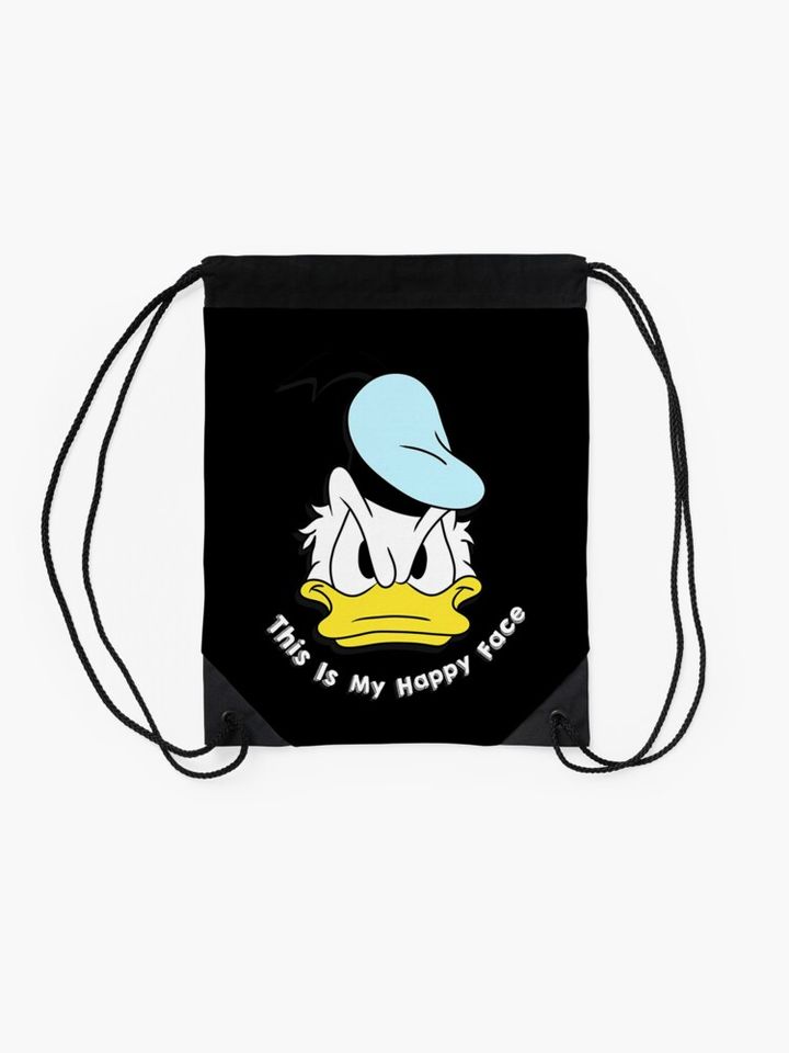 Donald Duck Drawstring Bag, Disney Bag, Cartoon Bag, Gift