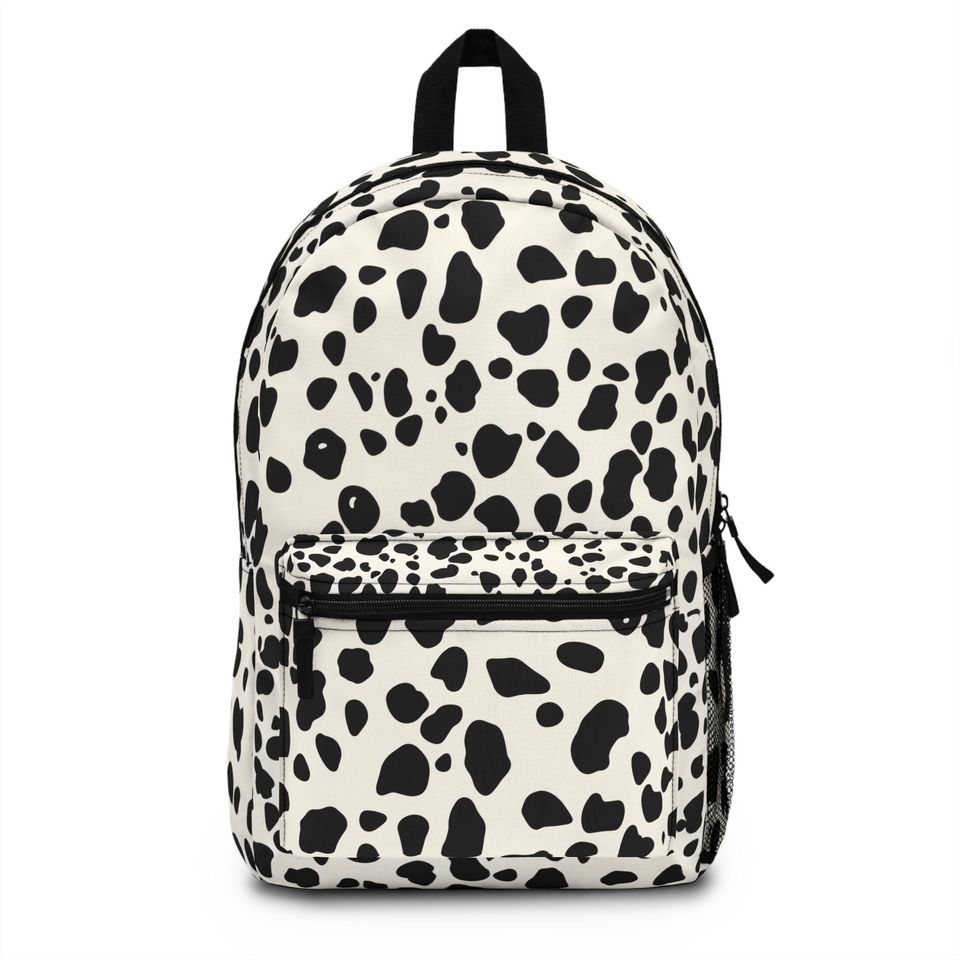 Durable Spotted Pattern Backpack  Lightweight, Waterproof, Adjustable Straps, Roomy Interior, Assembled in the USA