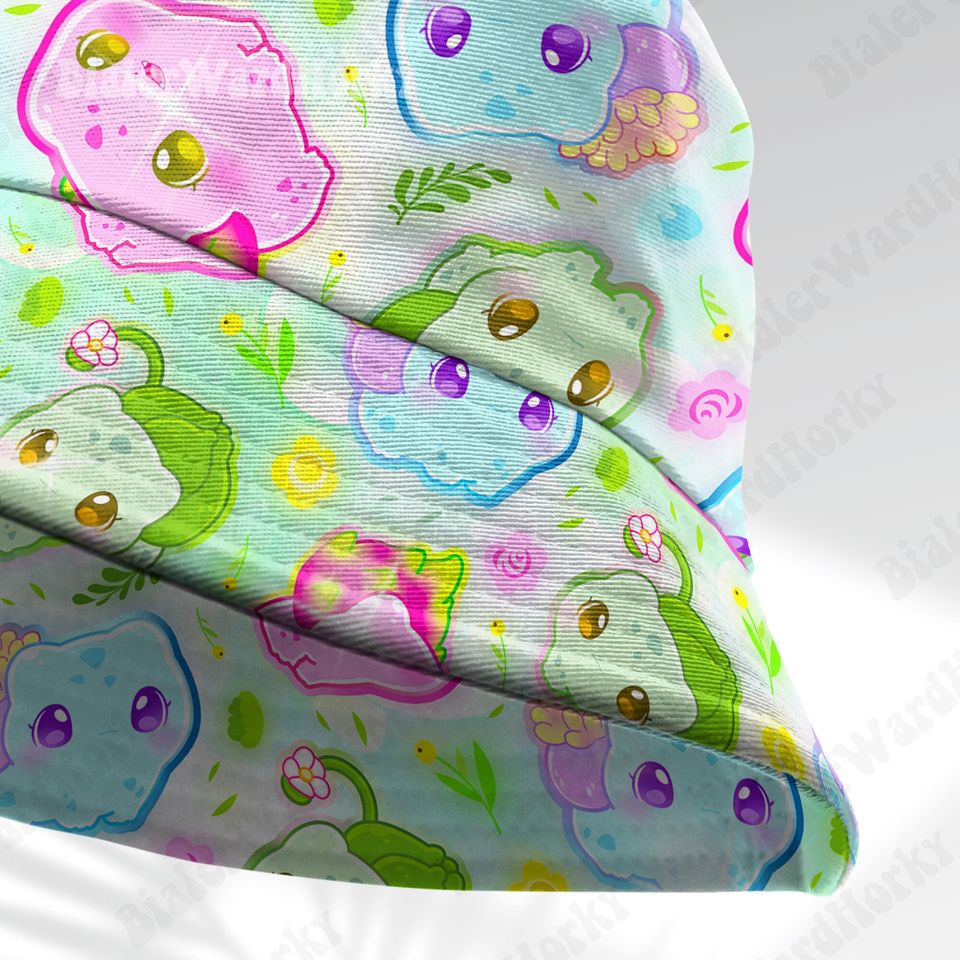 Bulbasaur Bucket, Funny Grass Type Unisex Anime Bucket Gifts, Bulbasaur Hat