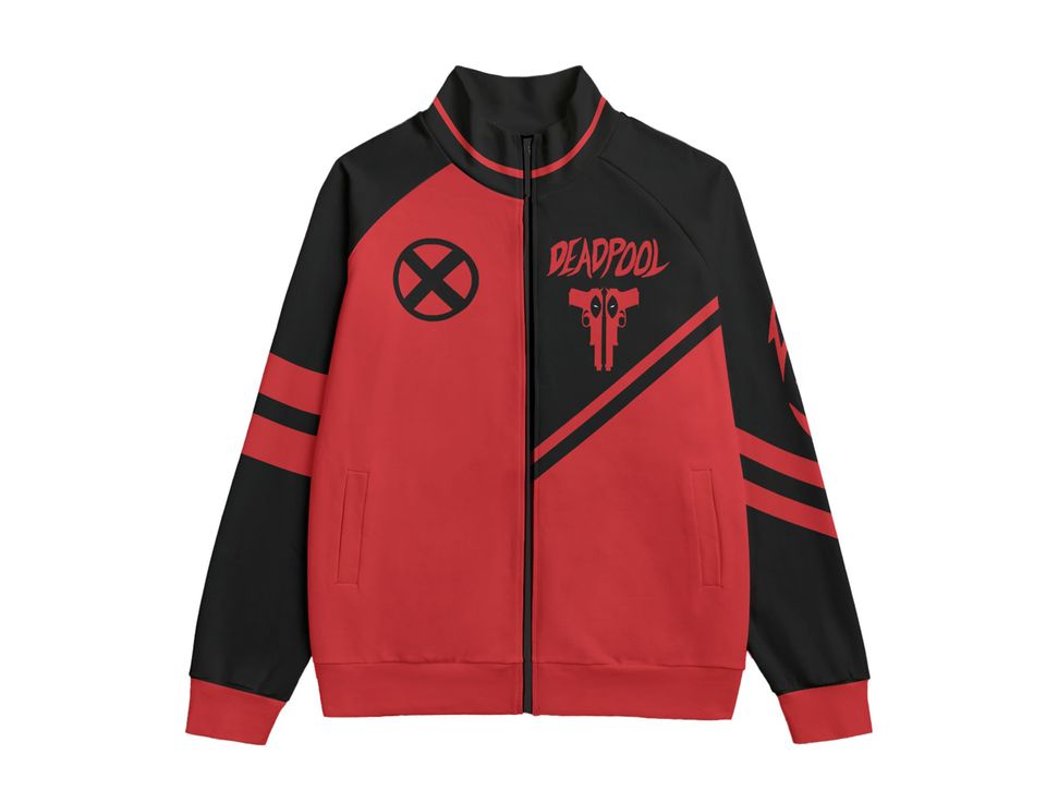 Deadpool Baseball Jacket, Deadpool Jacket, Deadpool Jacket Men, Superhero Baseball Jacket, Superhero Jacket