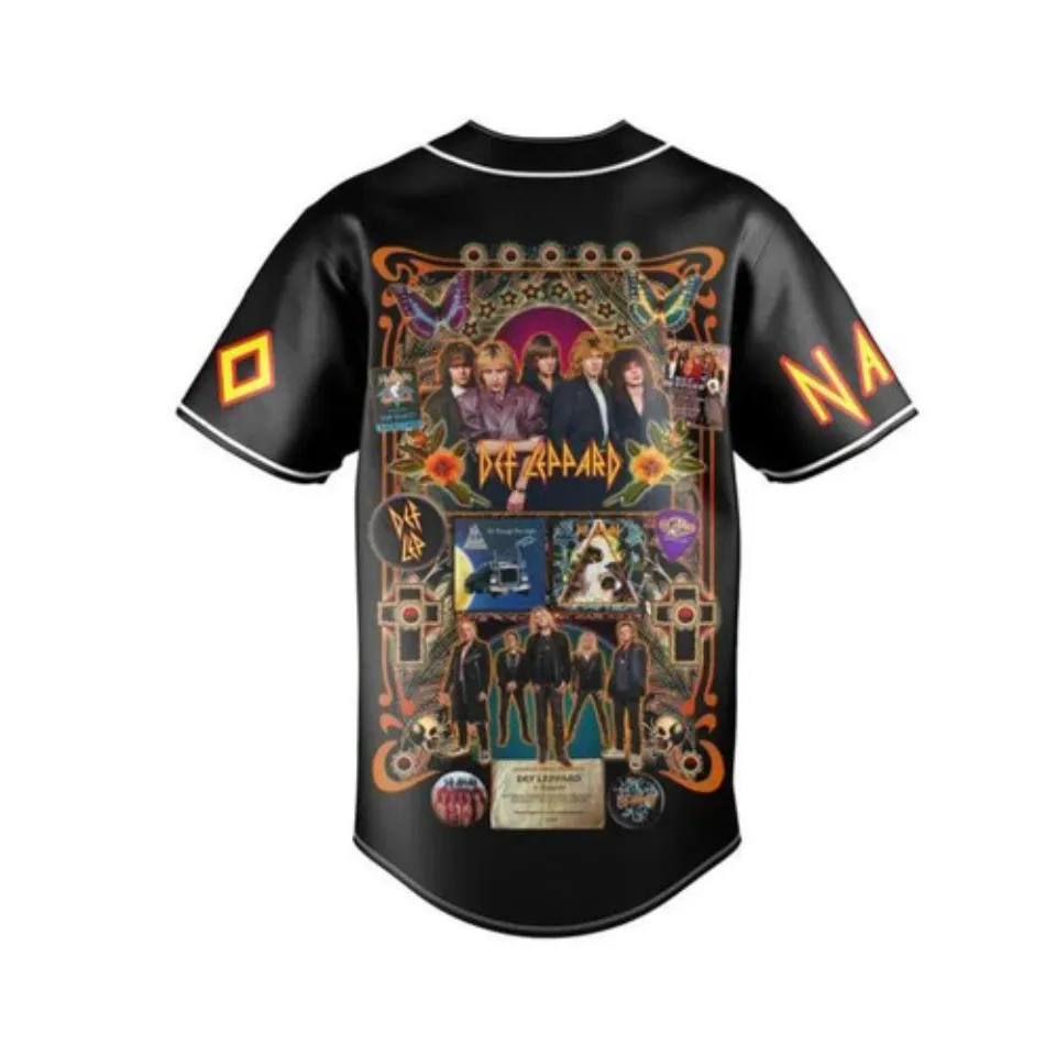 Def Leppard Summer Tour 2024 Personalized Baseball Jersey