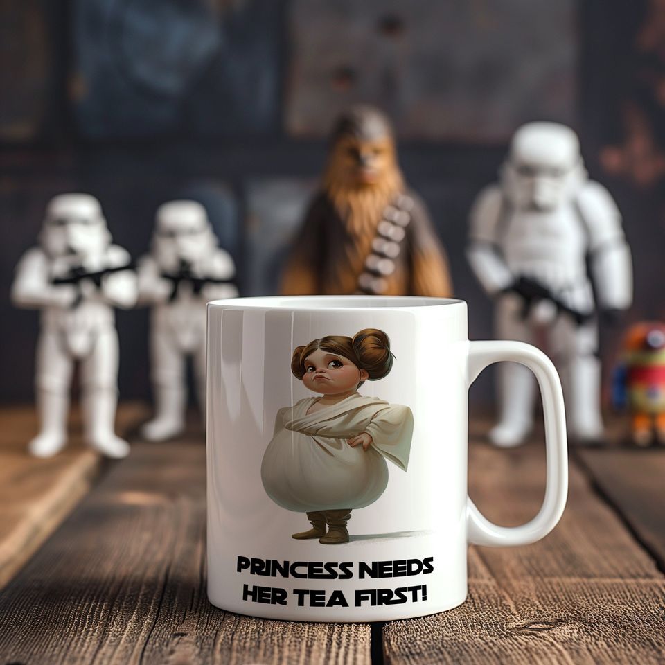 Princess Leia Tea Time Mug 11oz, Tea, Coffee, Cup, Mother, Mum, Mothers day