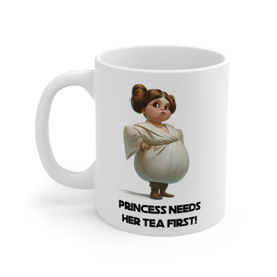 Princess Leia Tea Time Mug 11oz, Tea, Coffee, Cup, Mother, Mum, Mothers day