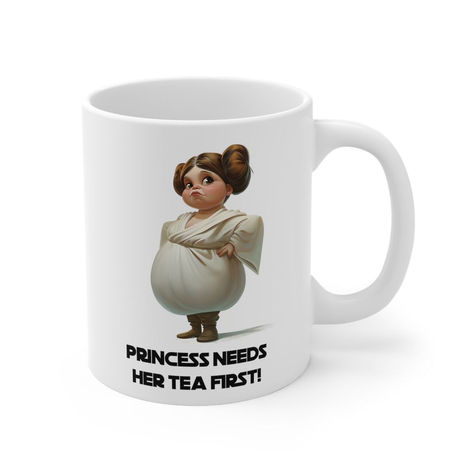 Princess Leia Tea Time Mug 11oz, Tea, Coffee, Cup, Mother, Mum, Mothers day