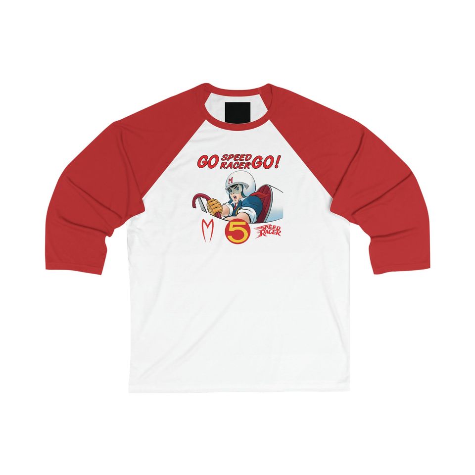 Go Speed Racer Go 3\4 Sleeve Baseball Tee