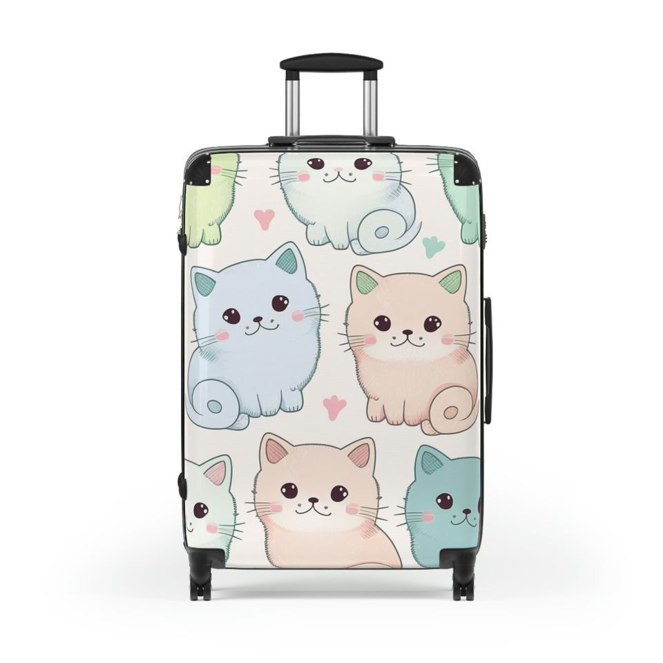 Kittens Suitcase, Travel Luggage, Gift For Her, Gift For Him