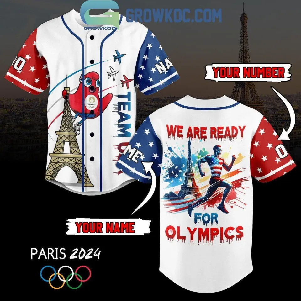 Team USA We Are Ready For Olympic Personalized Baseball Shirt
