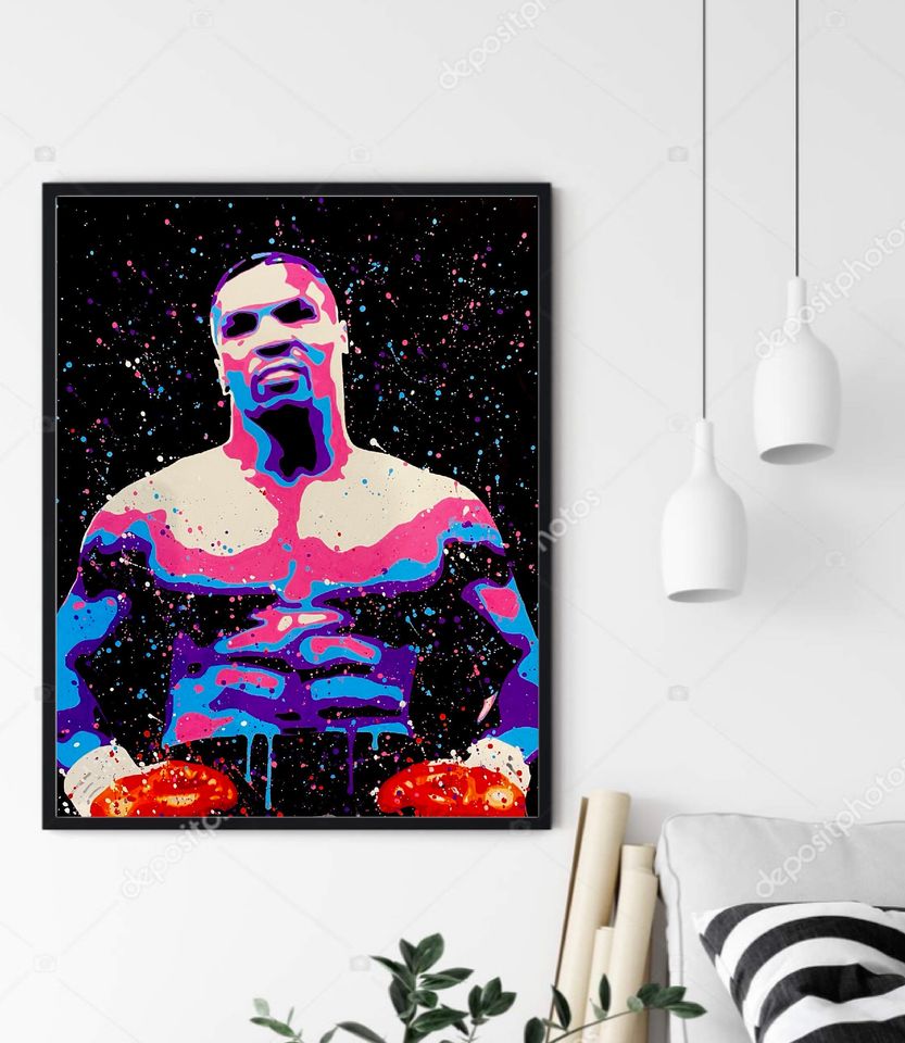 Mike Tyson Poster - Hand Painted Art Prints - Poster - Gift
