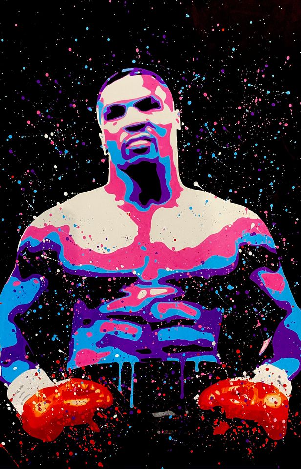 Mike Tyson Poster - Hand Painted Art Prints - Poster - Gift
