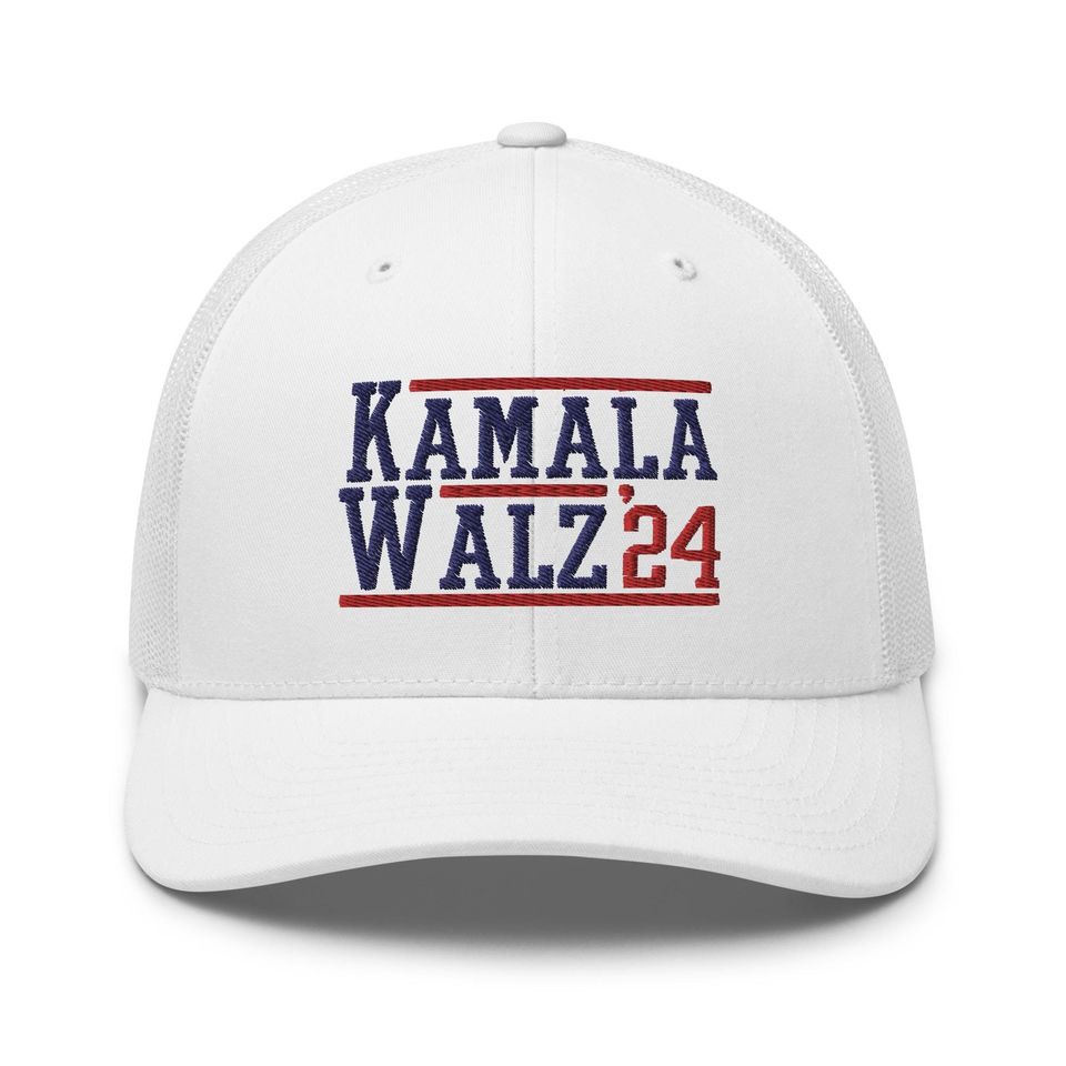 Kamala Harris Tim Walz 24 2024 Retro Hat