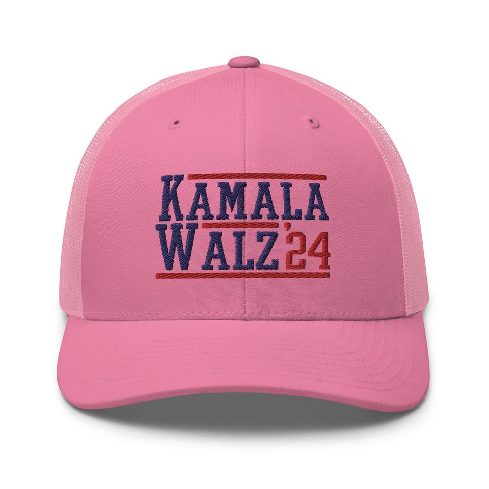 Kamala Harris Tim Walz 24 2024 Retro Hat