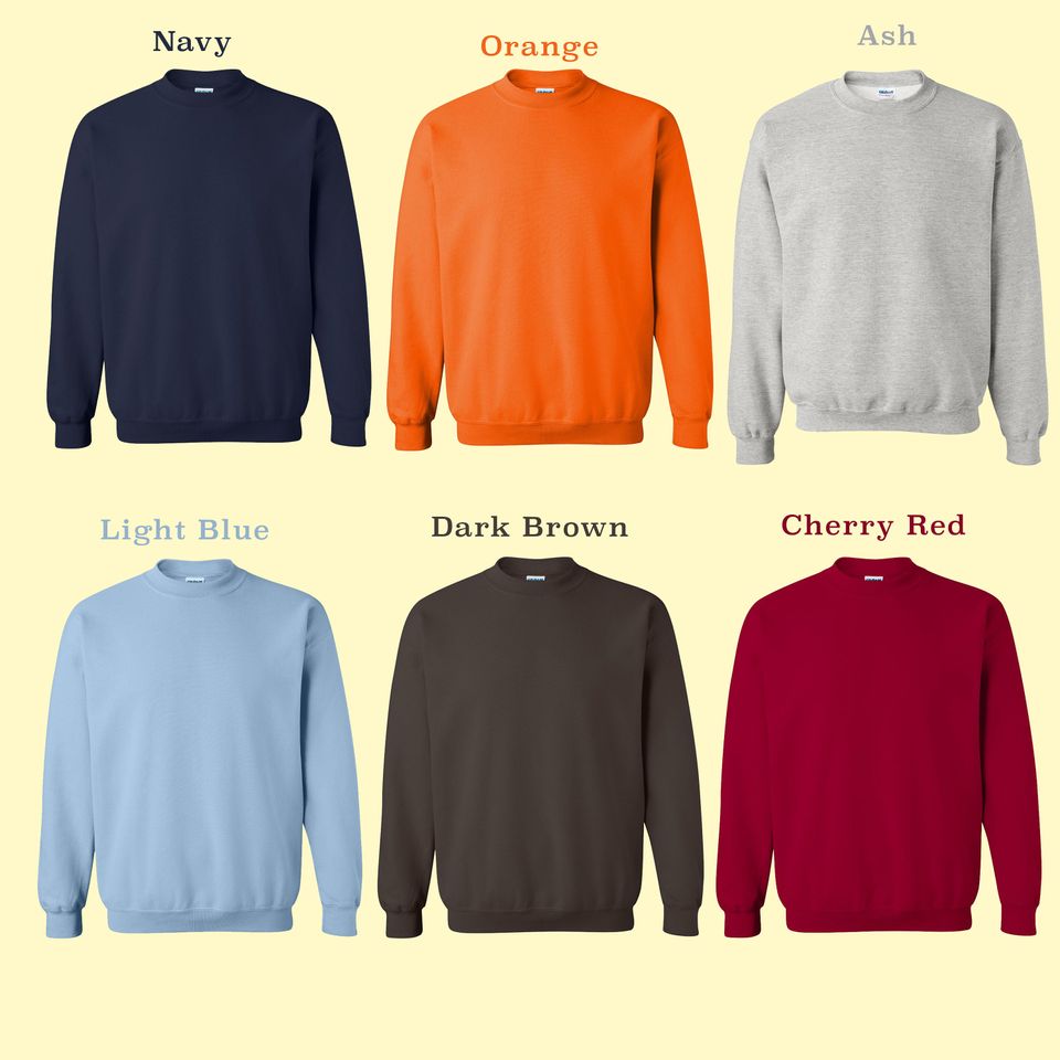 Halloween Ghost Embroidered Crewneck, Cute Couple Design,