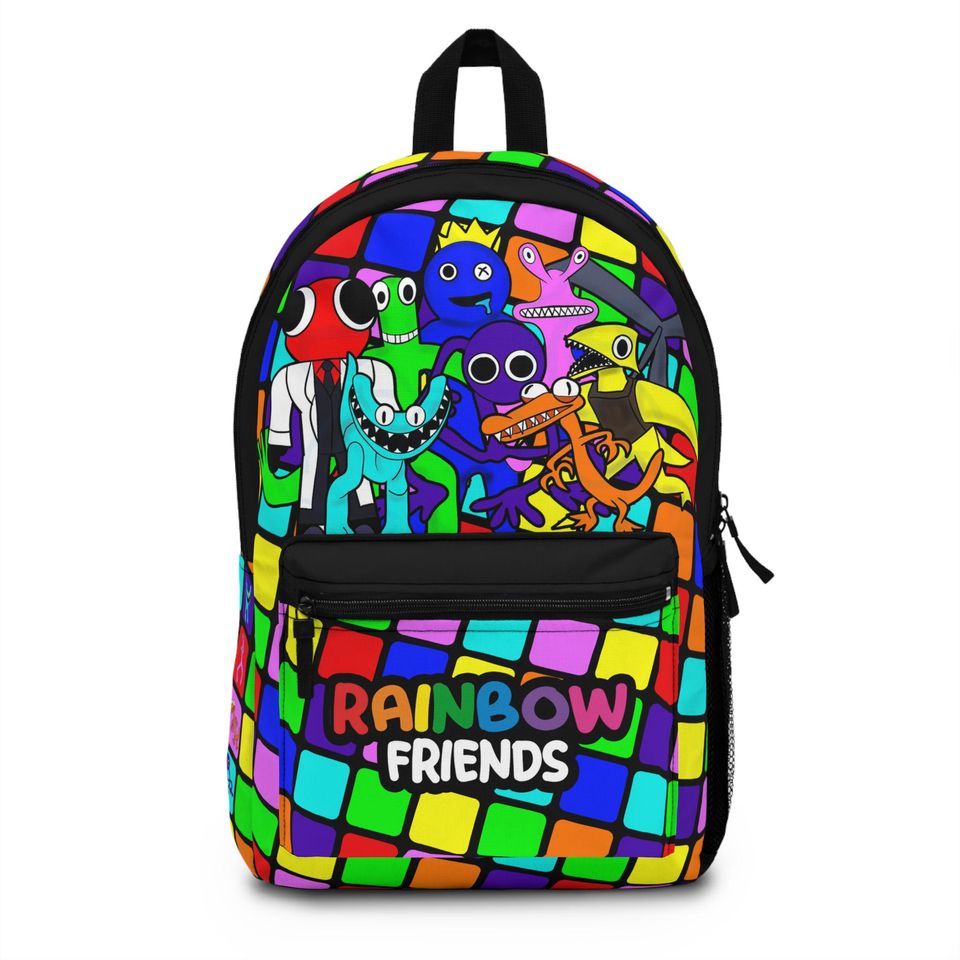 Rainbow Friends Backpack, Back to School, Gifts for kids Girls and Boys Backpack