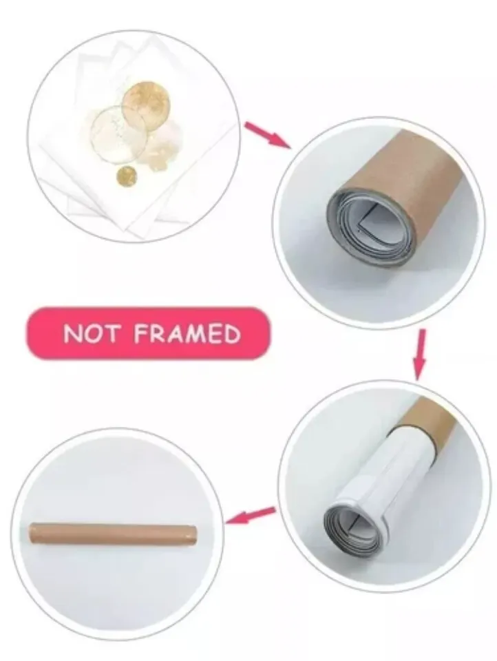 2024 Olympics Paris Art Poster, No-Framed