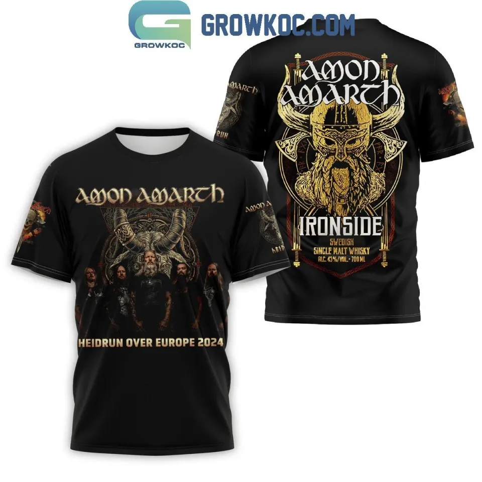 Amon Amarth Heidrum Over Europe 2024 T-Shirt