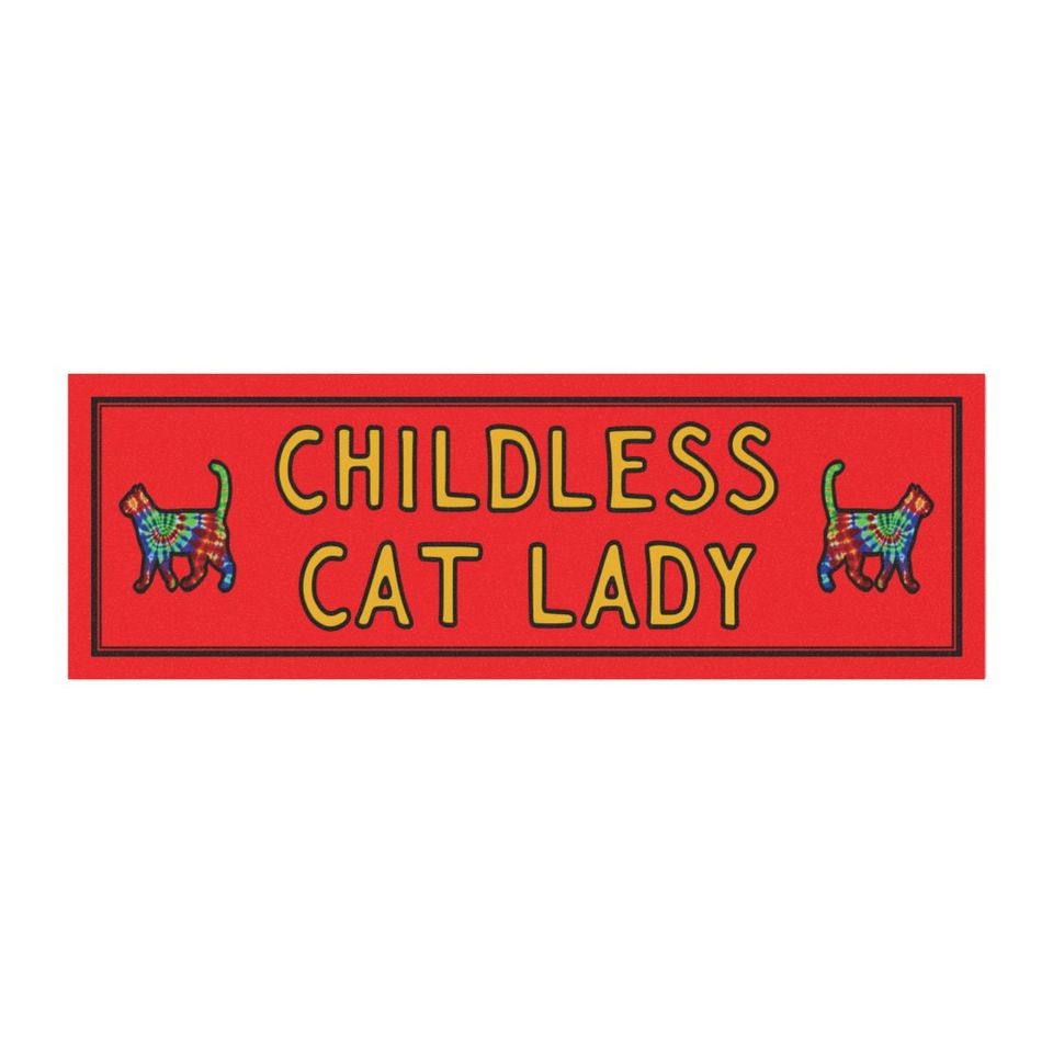 Childless Cat Lady Car Magnet | Car Magnet