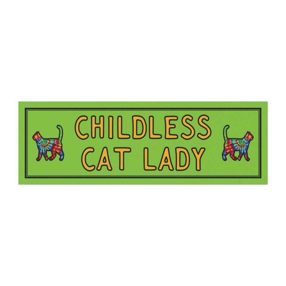 Childless Cat Lady Car Magnet | Car Magnet
