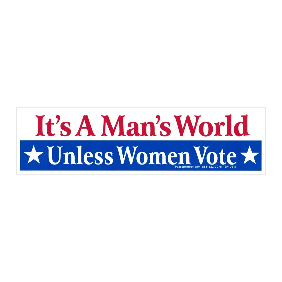 It's A Man's World Unless Women Vote Political Reproductive Freedom Car