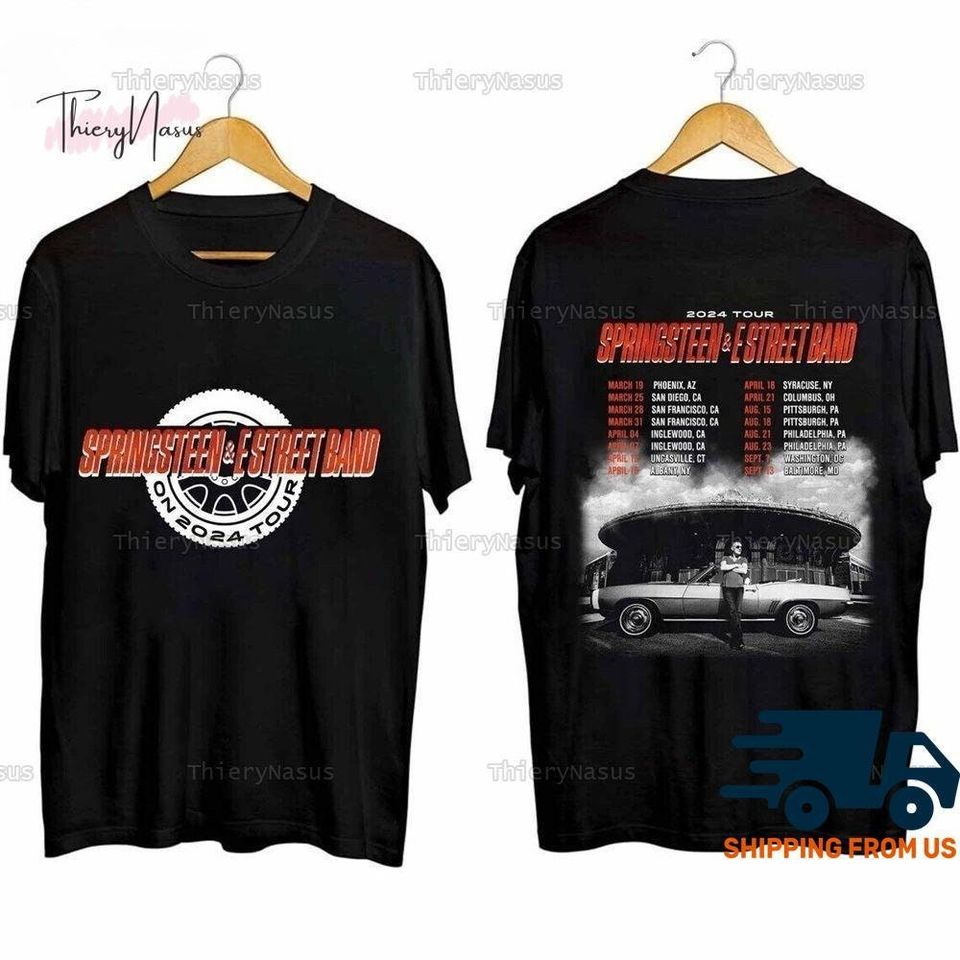 Bruce Springsteen Shirt, Bruce Springsteen And E Street 2024 Tour Shirt, Bruce Springsteen Fan Gift, Bruce Springsteen Merch