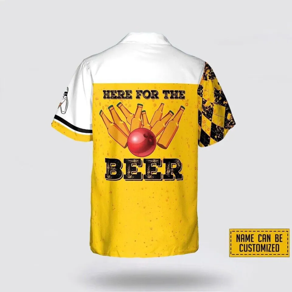 NEW !!! Personalized Bowling Here - The Beer Bowling Hawaiian Shirt Bowler Team