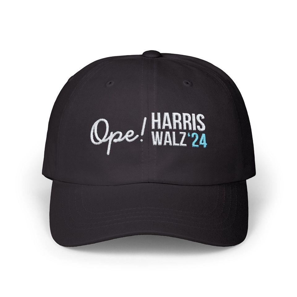 Midwest Ope Harris Walz Embroidered Dad Hat, Kamala Harris Classic Dad Cap