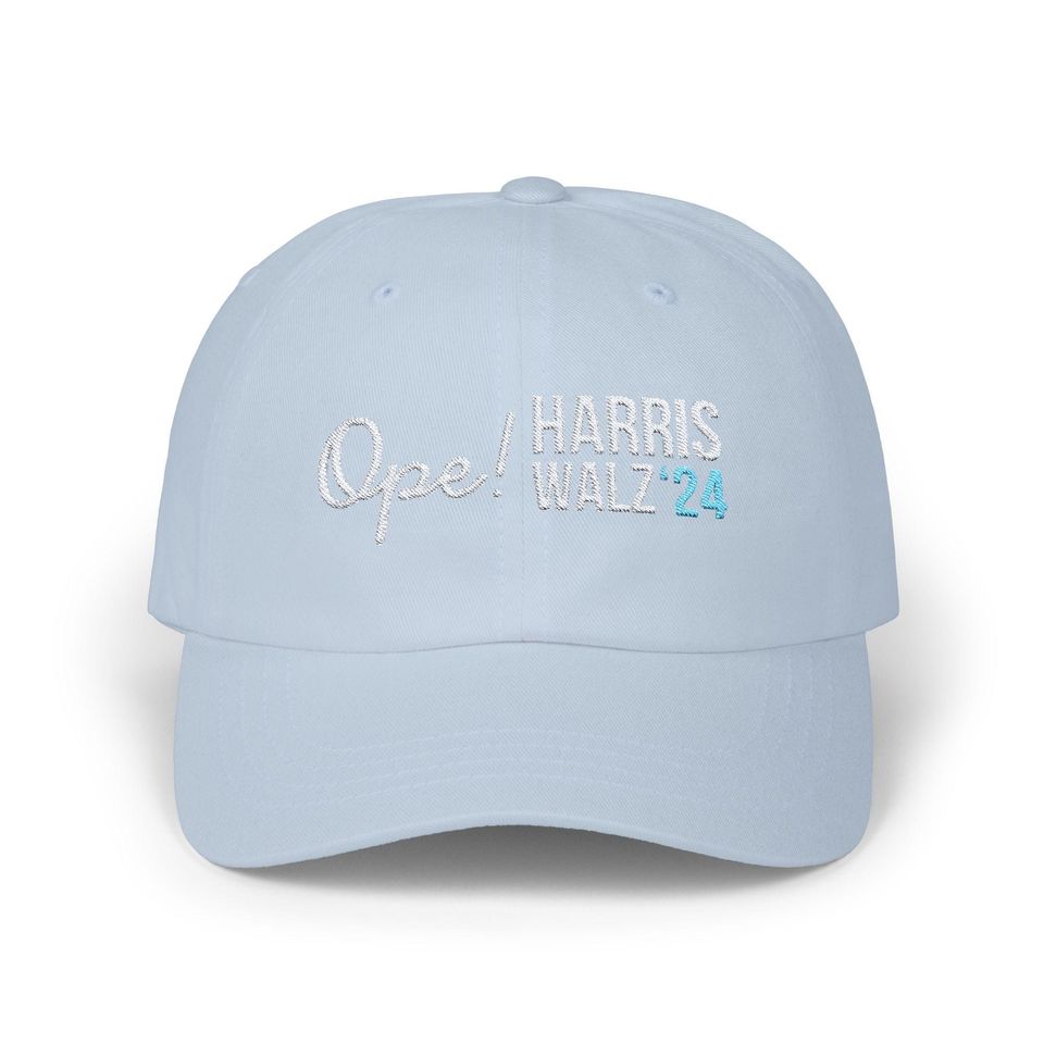 Midwest Ope Harris Walz Embroidered Dad Hat, Kamala Harris Classic Dad Cap