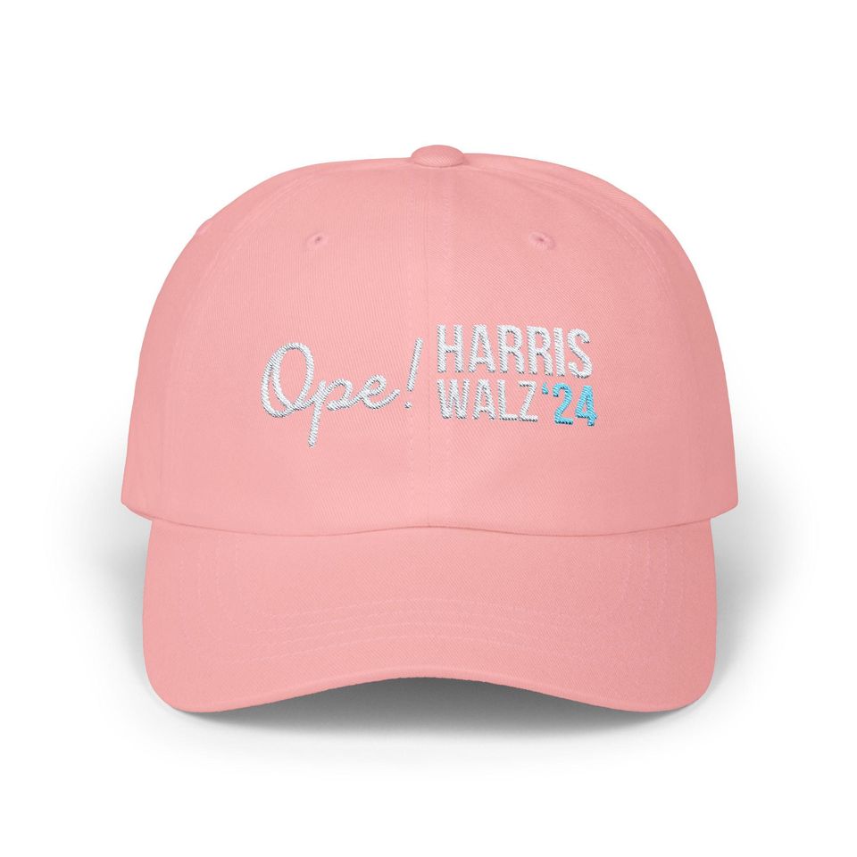 Midwest Ope Harris Walz Embroidered Dad Hat, Kamala Harris Classic Dad Cap