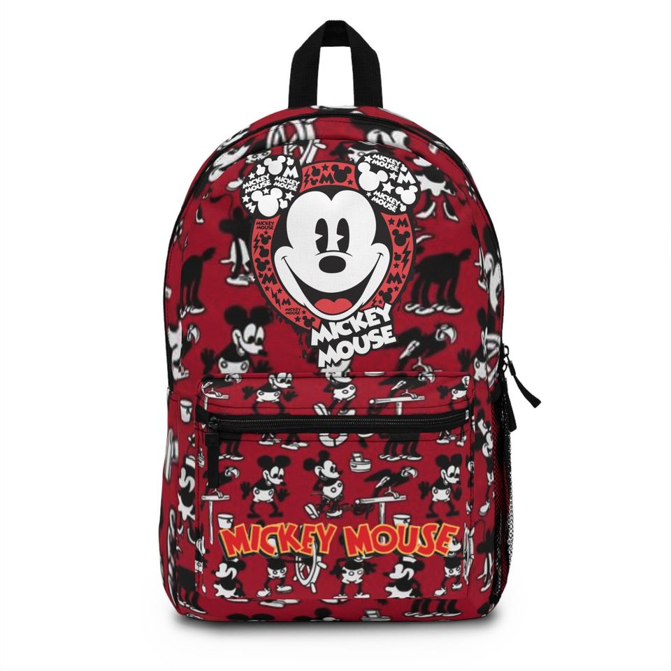 mickey mouse Backpack red