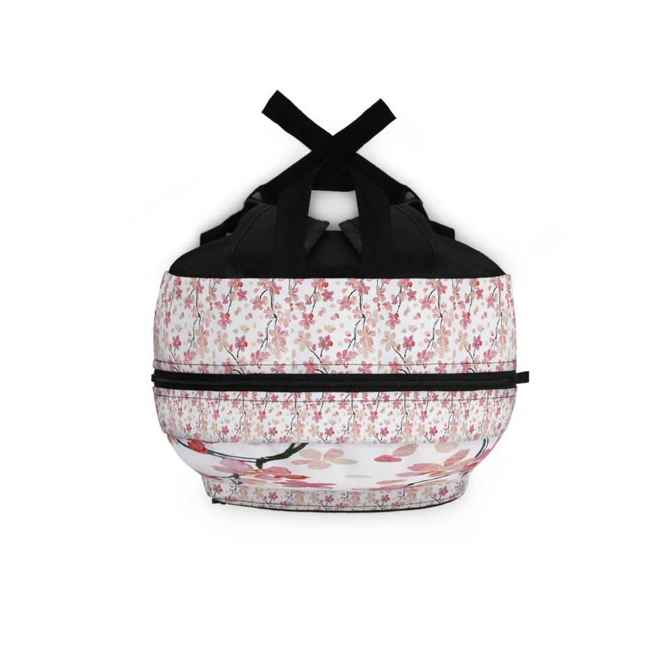 Watercolor pink flowers backpack , Custom flower pattern Backpack ,back to school, Pre-k Grad school,high school, Personalized backpack