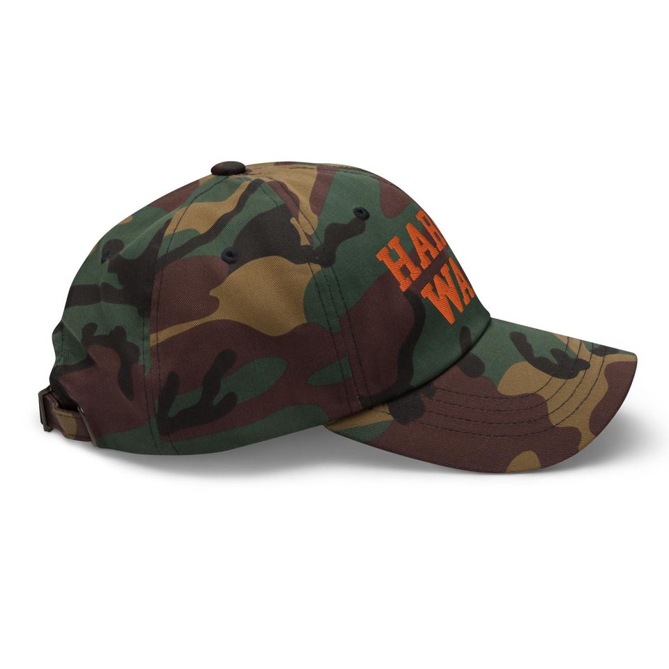 Harris Walz Midwest Dad Hat Orange Camo